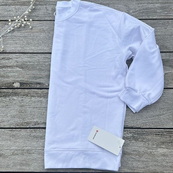 Lululemon Perfectly Oversized Crew womens in white size 12 NWT sweatshirt - Picture 1 of 9